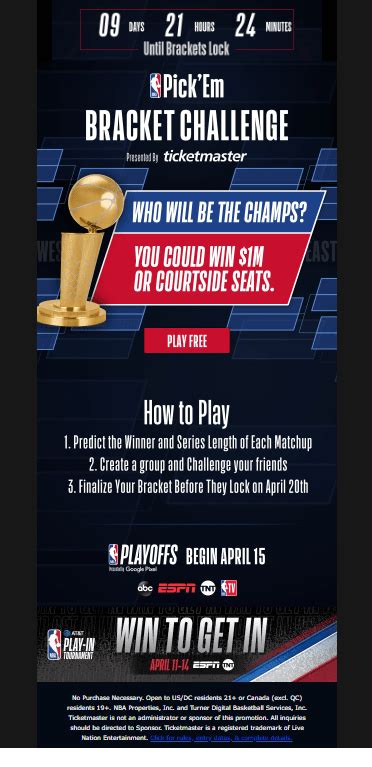 nba pick em bracket challenge